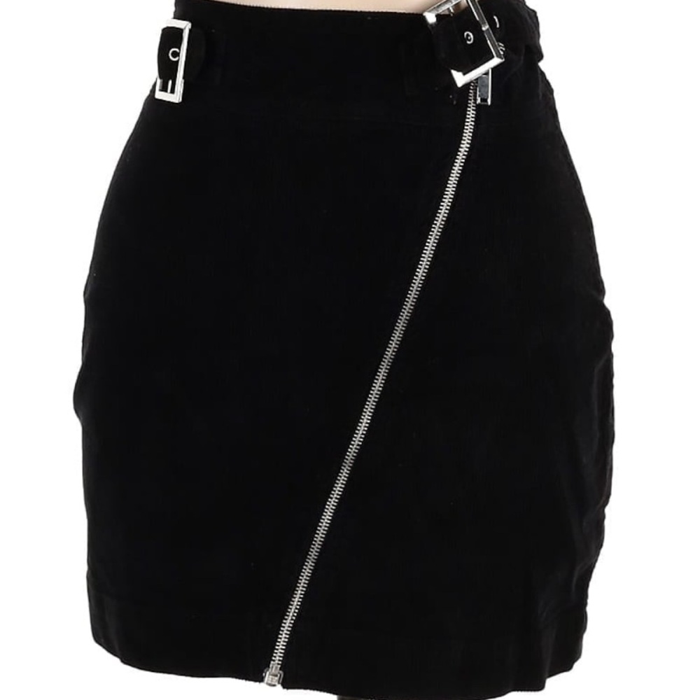 Black Suede Urban Outfitters Skirt